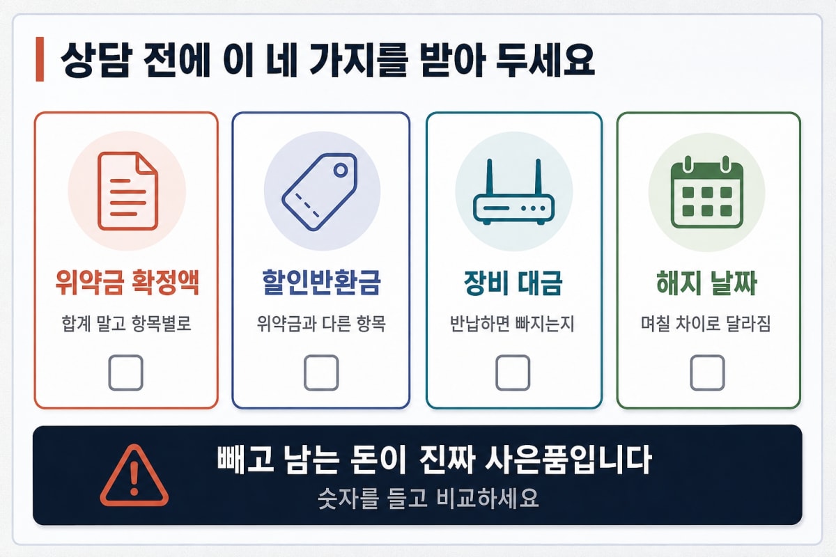 인터넷 갈아탈 때 남은 위약금은 누가 내나요?
