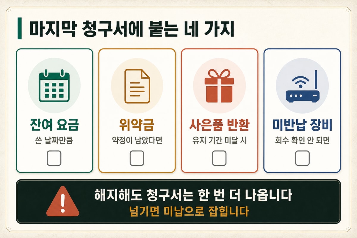 인터넷 해지, 전화 한 통이면 끝일까요?