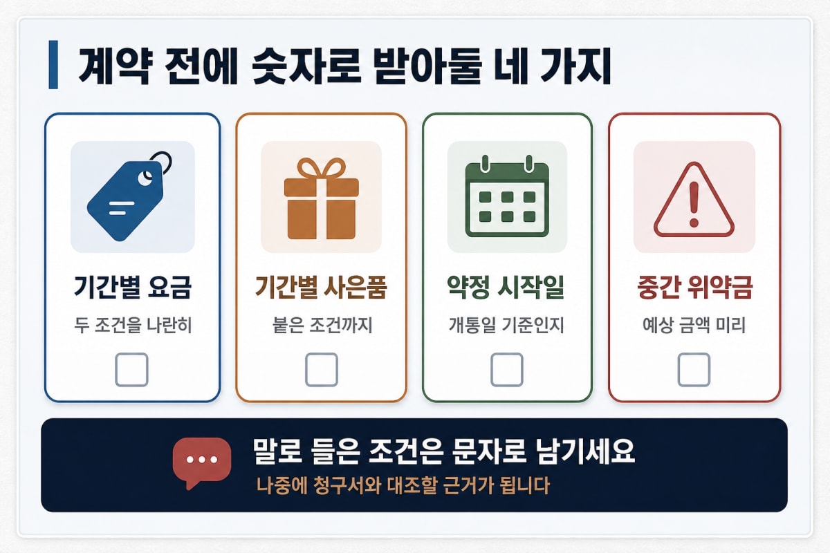 인터넷 계약 전 확인할 네 가지 항목