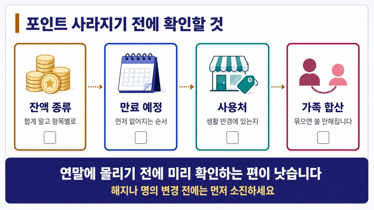 포인트 소멸 전 확인할 네 가지