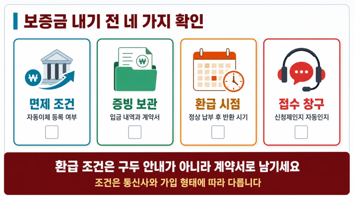 보증금 내기 전 확인할 네 가지