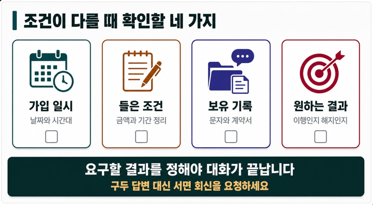 가입 조건 분쟁 시 확인할 네 가지