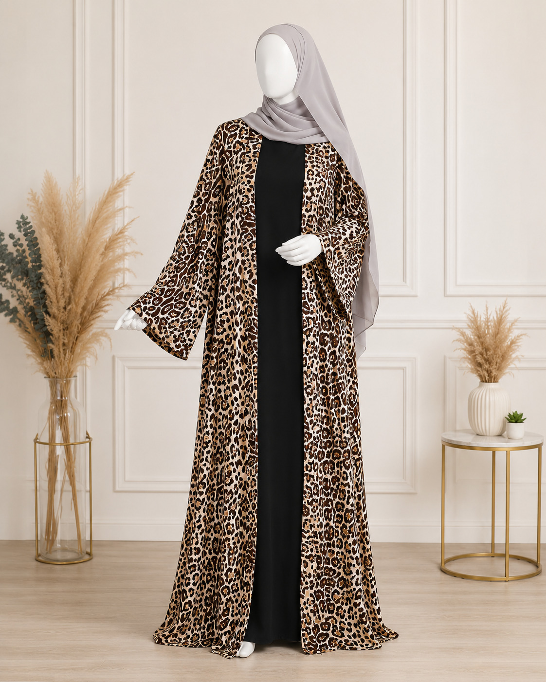 طقم ماربل فستان + عباية