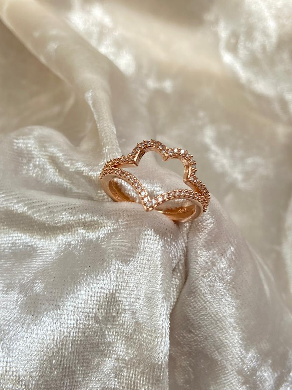 Anillo corazón MILUJO 3.3gr