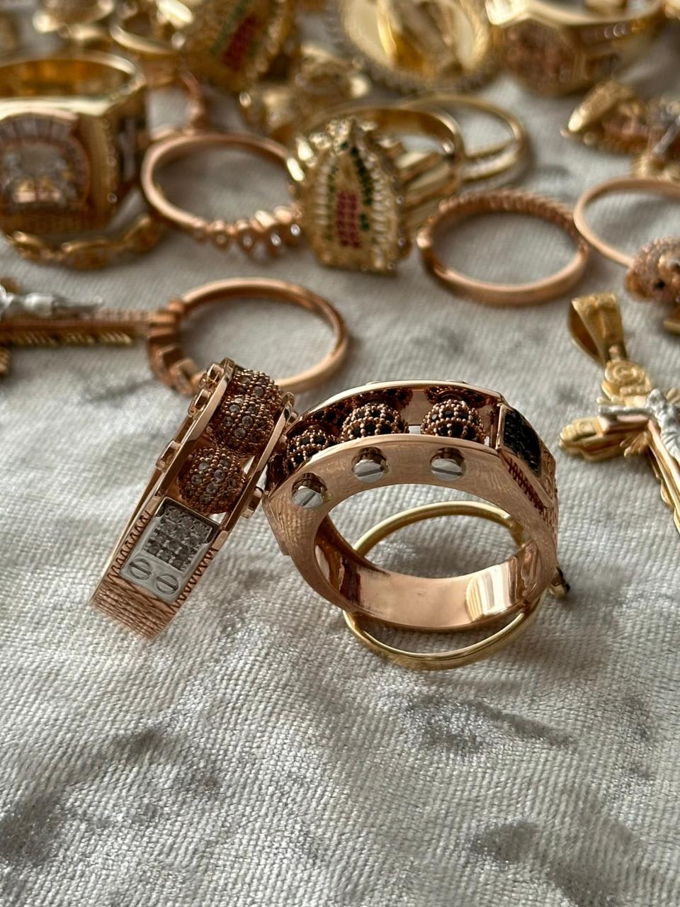 Anillo bolas con fuego MILUJO