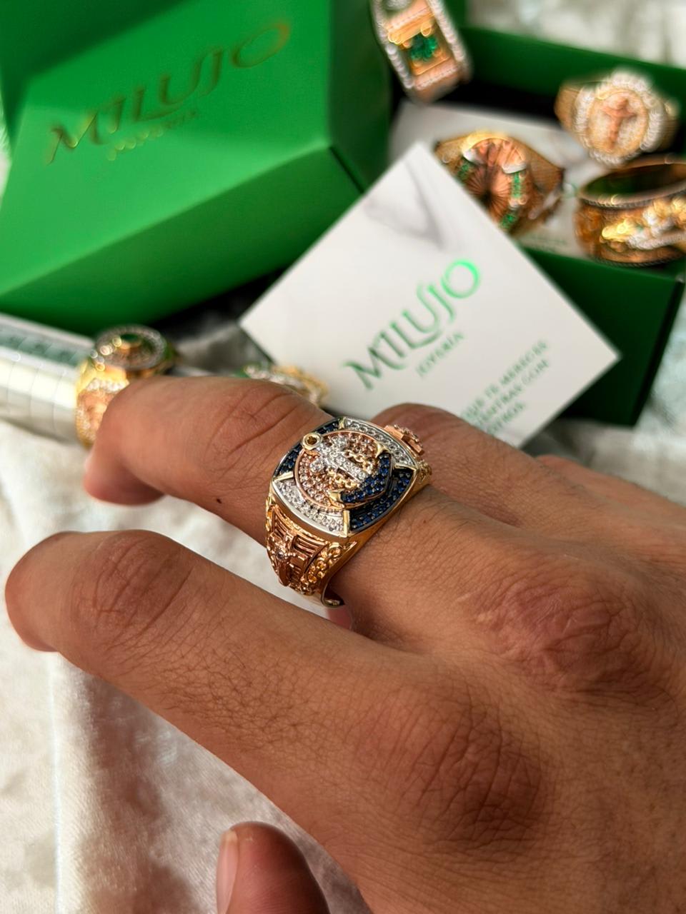 Anillo TIMÓN y CRUZ MILUJO