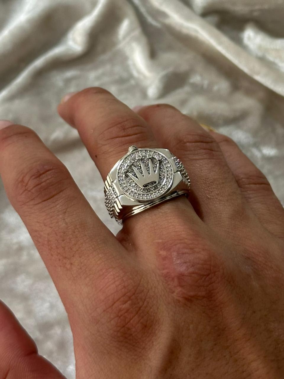 Anillo corona WHITE GOLD MILUJO