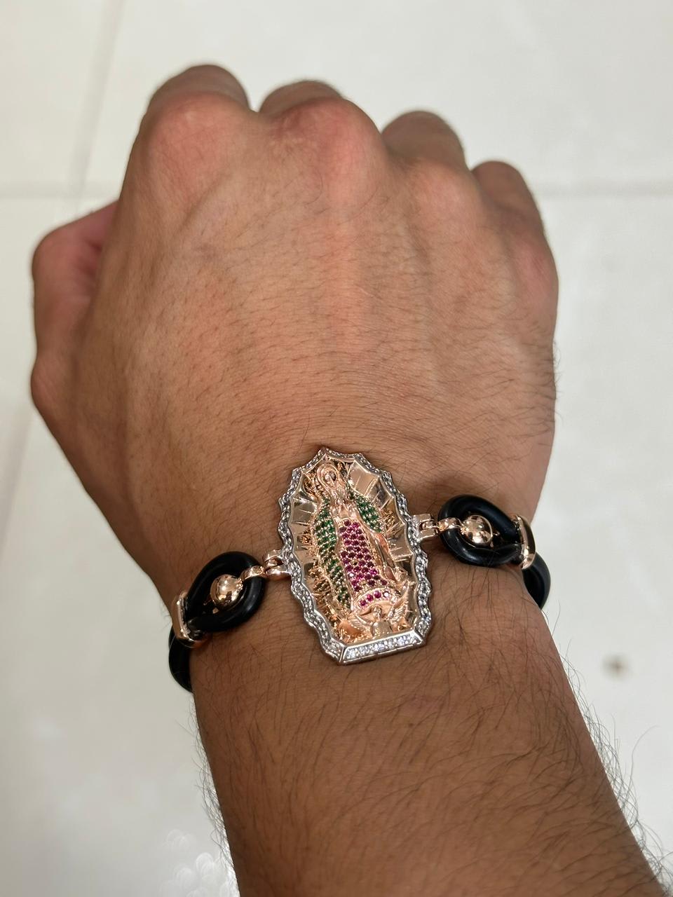 Pulso especial MILUJO con herraje Guadalupe + sistema látex