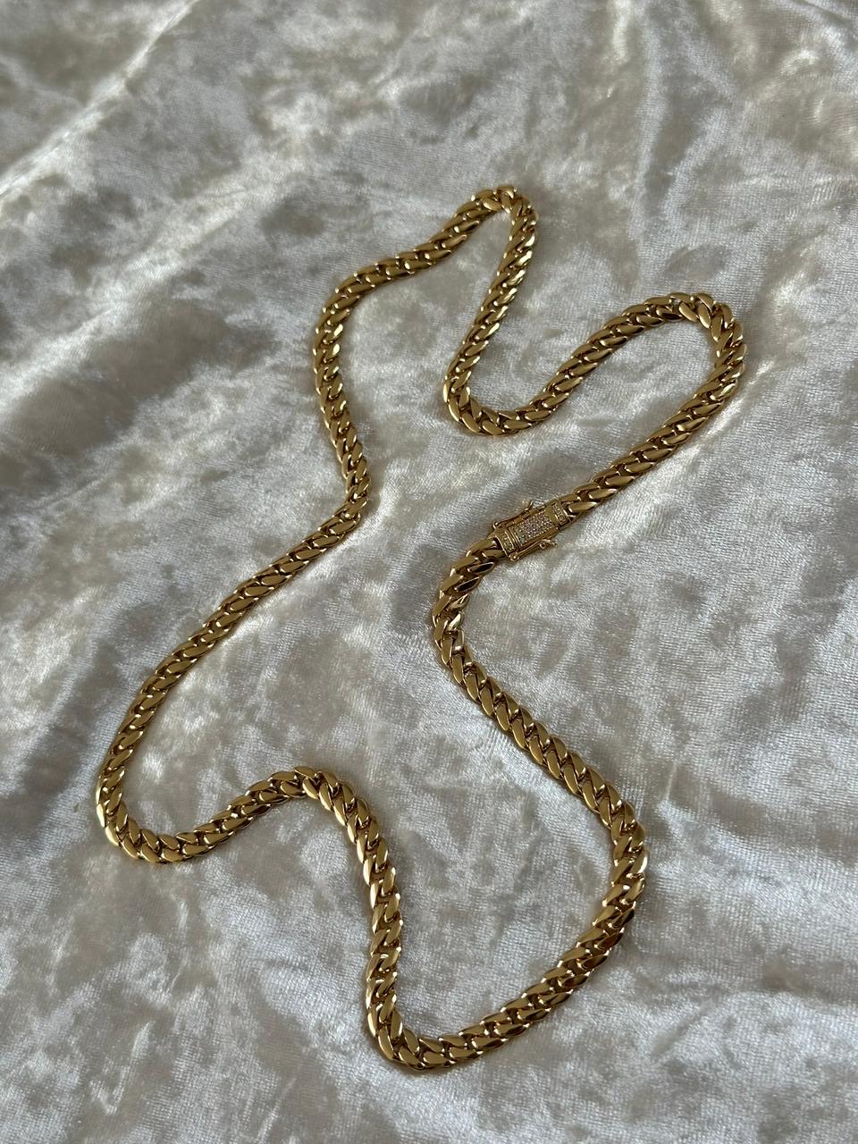 Cadena cubana 6 mm lisa especial MILUJO