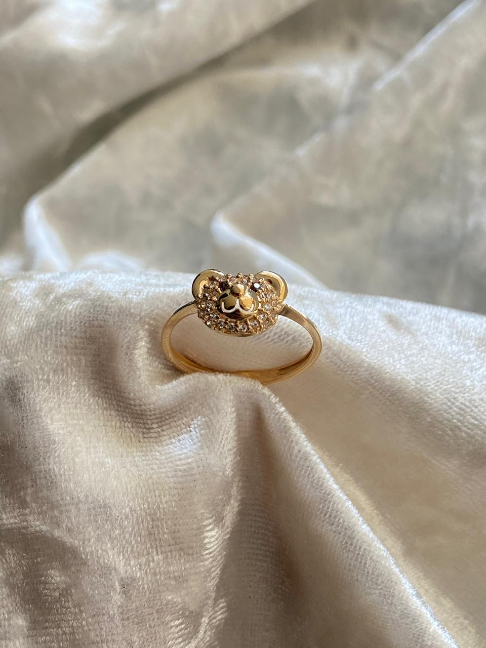 Anillo osito con piedras MILUJO