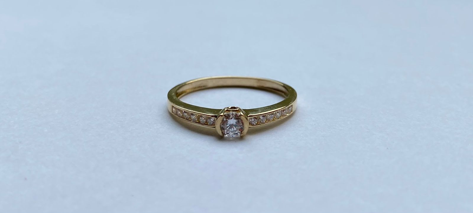 Anillo solitario MILUJO 2.0gr Ref1