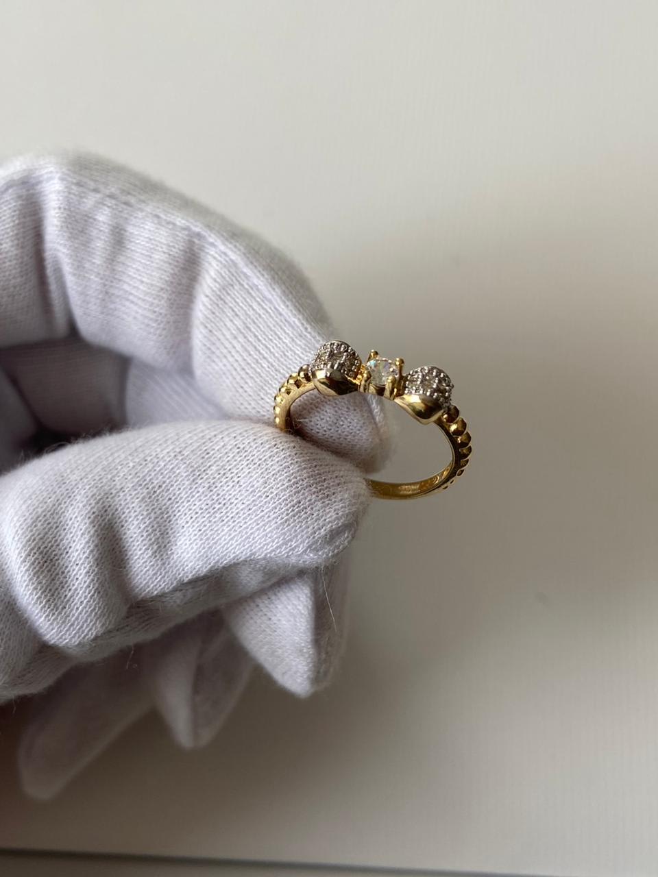 Anillo solitario MILUJO 2.2gr Ref1