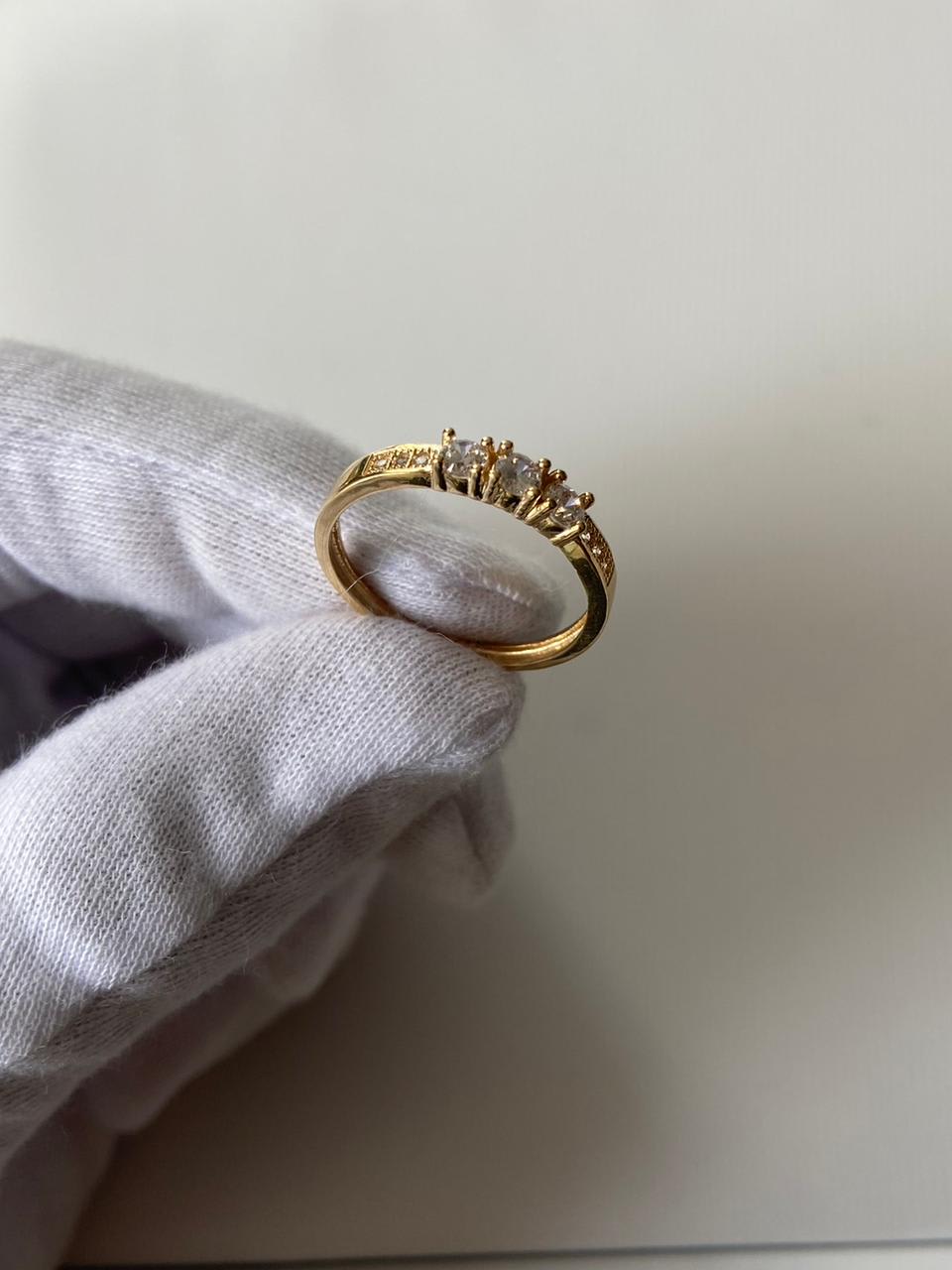 Anillo solitario MILUJO 2.4gr Ref2