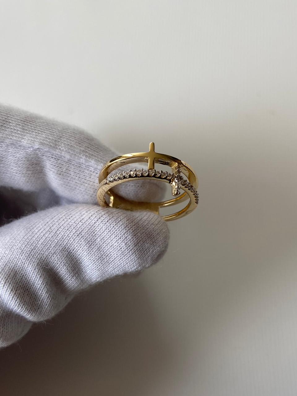 Anillo Cruz MILUJO 2.2gr