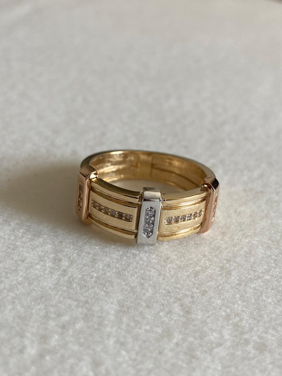 Anillo 3 oros MILUJO
