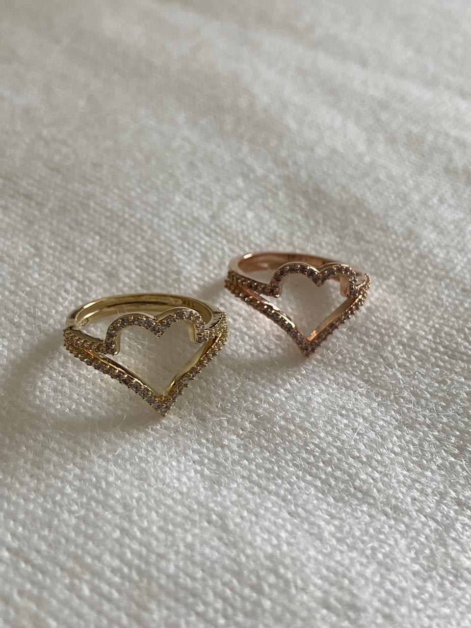 Anillo dama corazón MILUJO