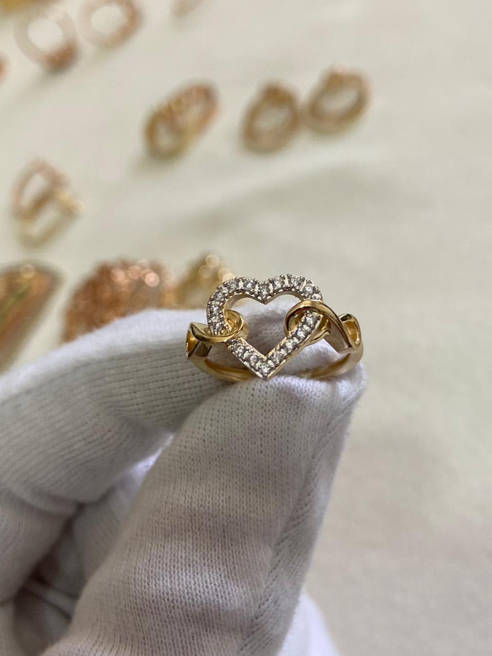 Anillo corazón y infinitos MILUJO