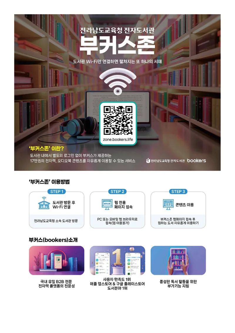 나주도서관, 전자책 접근성 높인 ‘부커스존’ 구축…방문하면 무료 이용