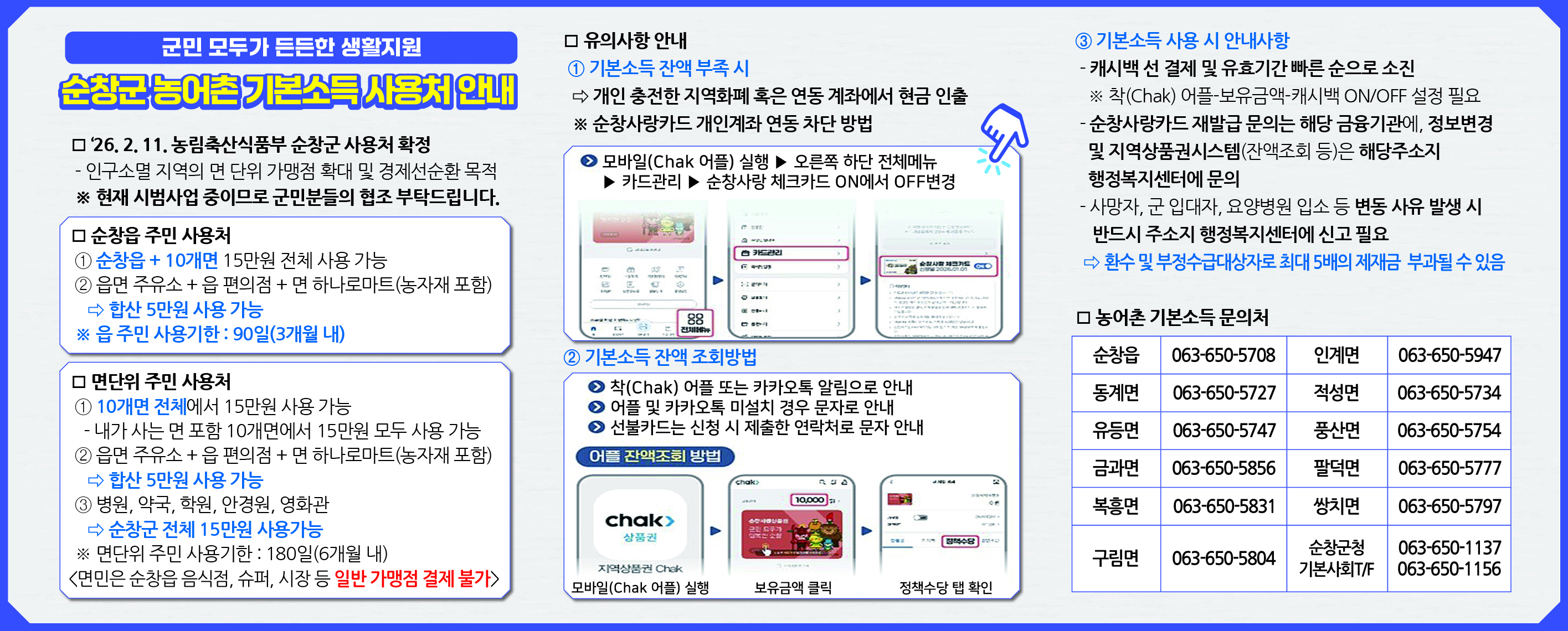 농어촌기본소득 시범사업, 사용처 및 기한 꼭 확인하세요