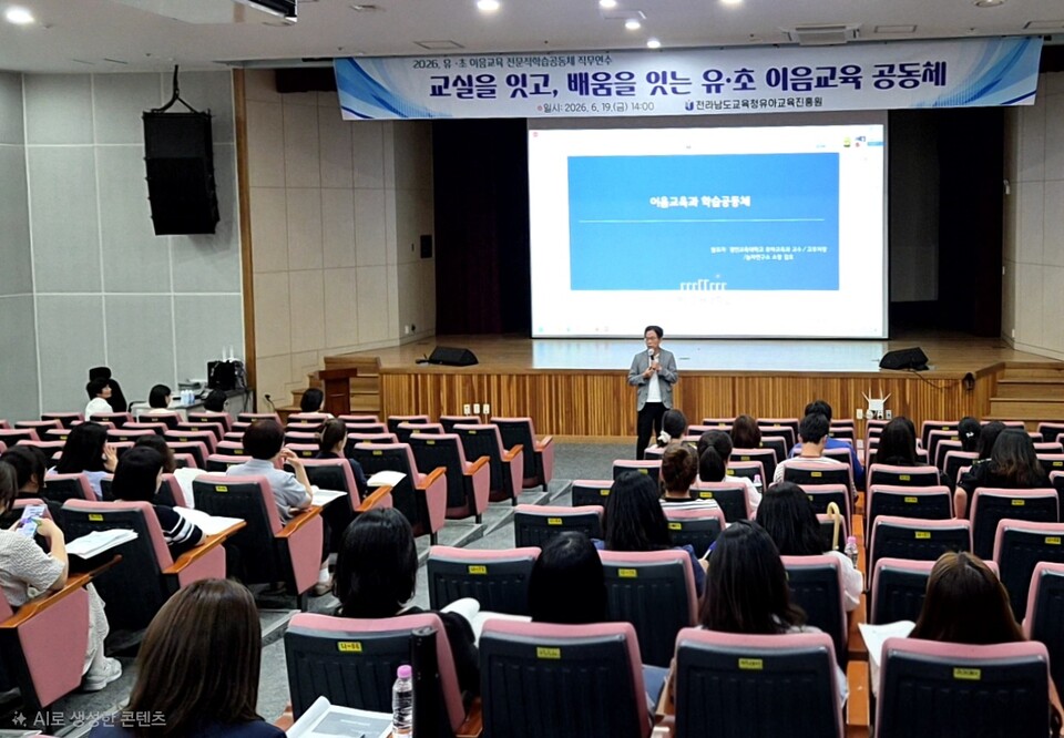 유·초 이음교육 연속성 확보…전남 유·초 교원 ‘대동단결’
