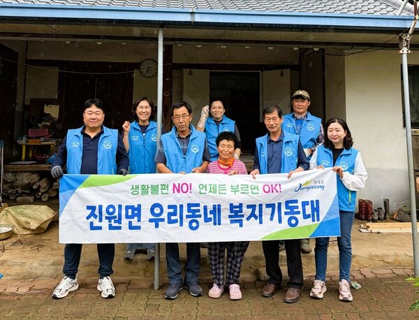 장성군 진원면 복지기동대, 홀몸 어르신 집안 펴주며 이웃사랑 실천