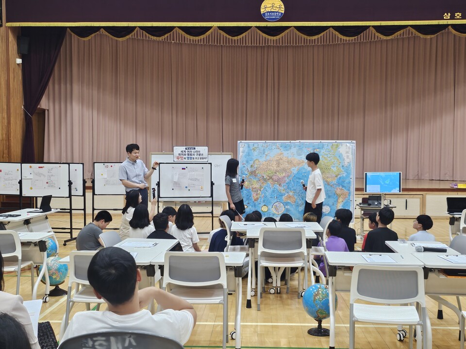 삼호서초, 유·초등 수석교사 수업 나눔의 날 개최…지리적 사력 확장