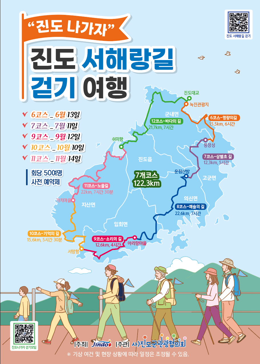 ‘명량의 길’을 걷다, 진도 서해랑길 걷기여행 첫 출발