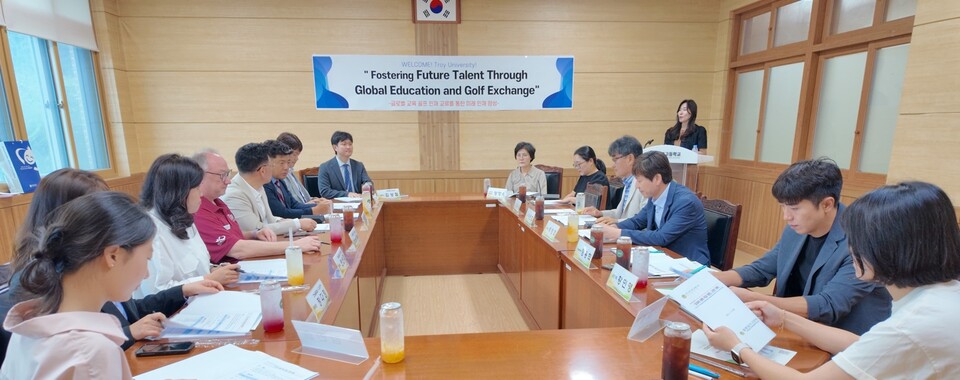 함평골프고, 美 트로이대와 손잡고 세계 무대 도약…글로벌 인재 양성 ‘박차’