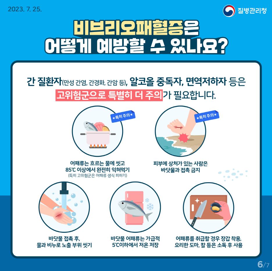 화순군, 비브리오패혈증 예방수칙 준수 당부…고위험군 각별 주의