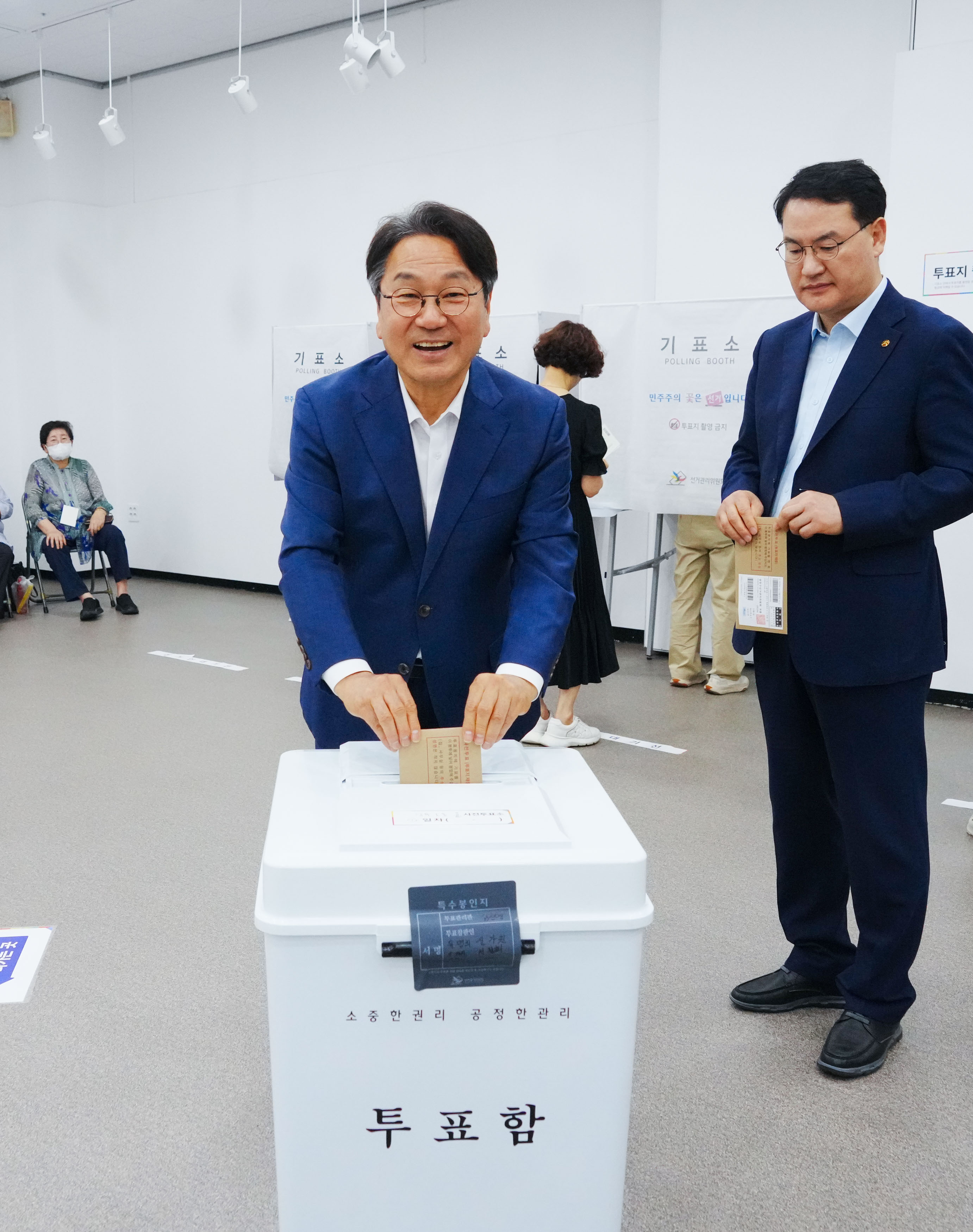 강기정 광주시장, 제9회 지방선거 사전투표 참여