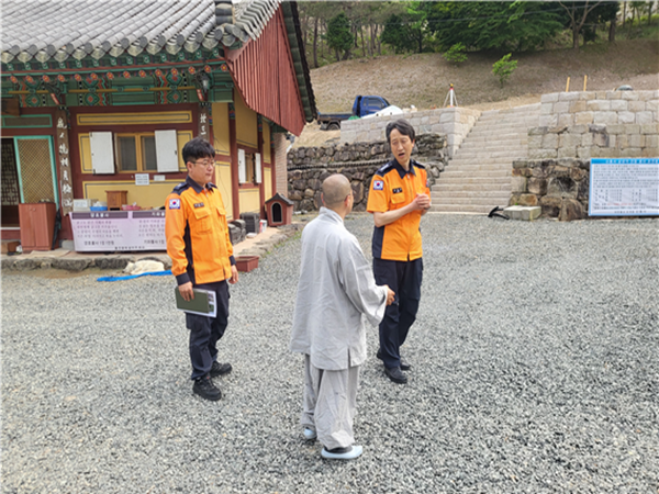 부처님 오신 날 앞두고 장흥소방서, 전통 사찰 화재 예방 총력