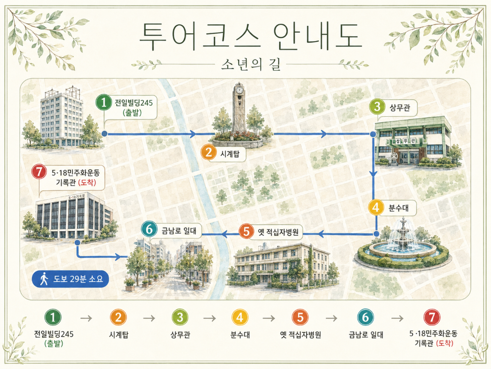 광주시, 노벨문학상 작품 배경 따라 걷는 ‘소년의 길’ 16일부터 재개
