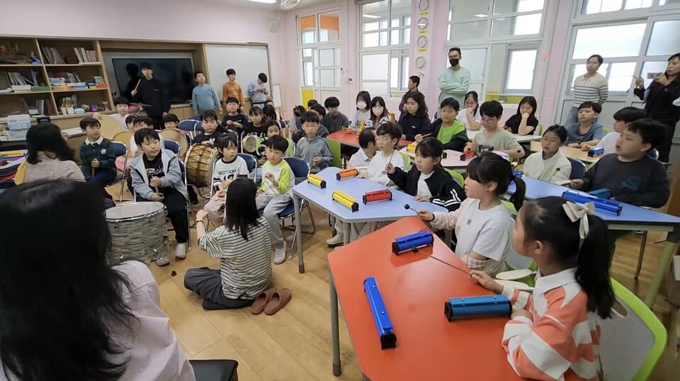 죽곡초, 전교생 대상 음악치료로 감수성과 사회성 함양