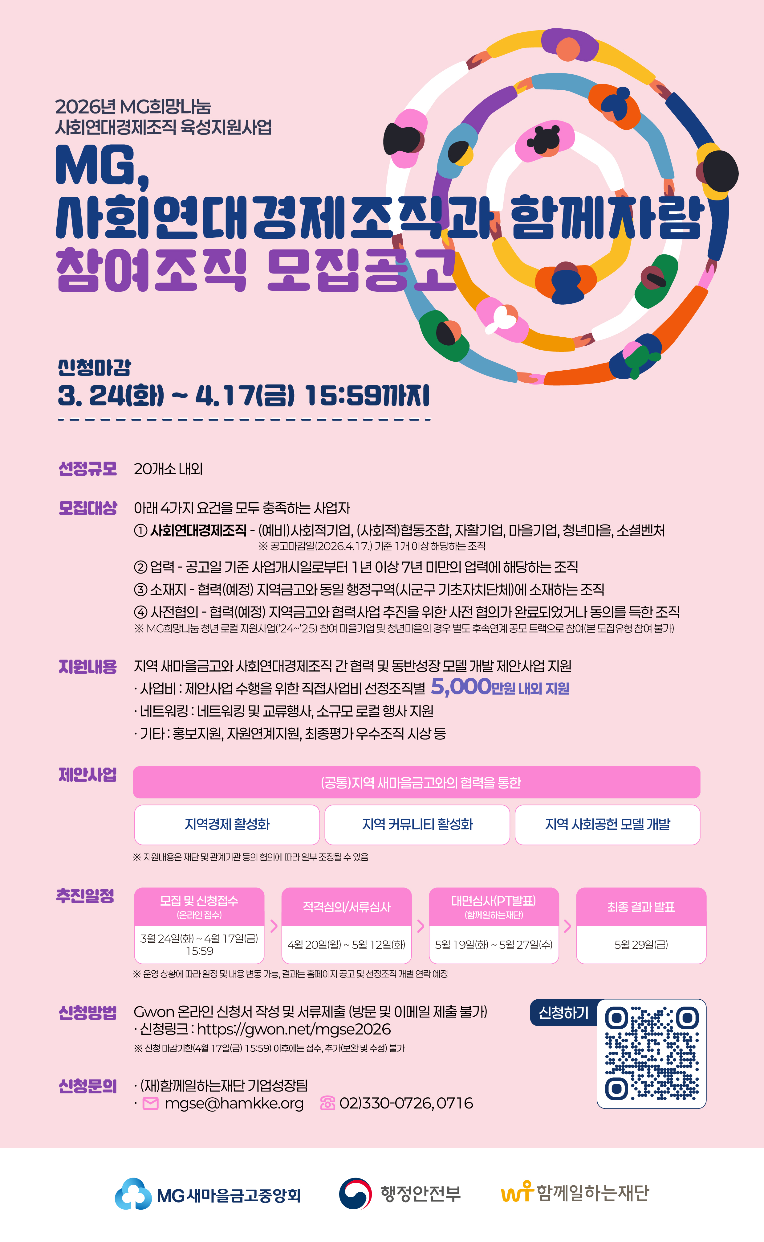 사회적경제 살리는 새마을금고, 2026년 상생 협력 사업 공모