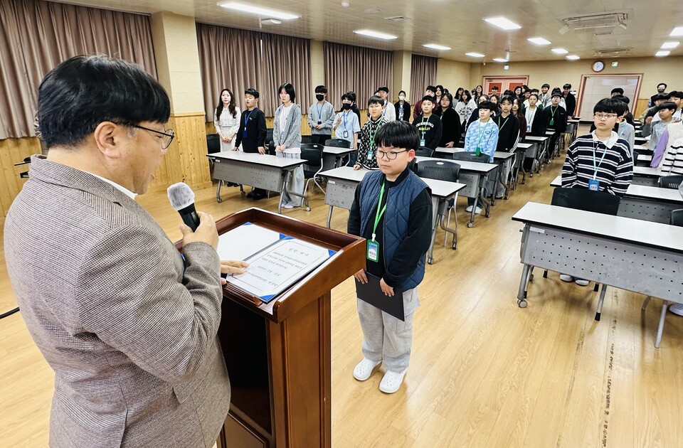 미래 인재의 꽃망울, 나주영재교육원 입학식에서 활짝