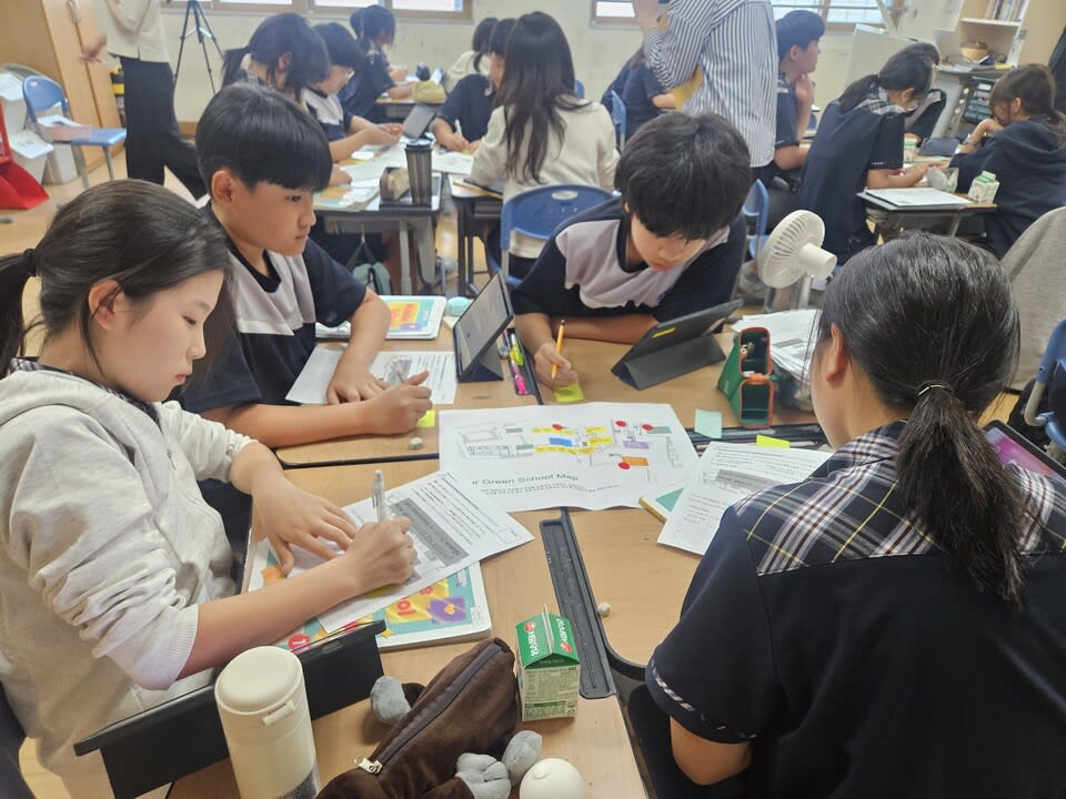 매성중, 영어 수업으로 탄소중립 실천 지도 그리다