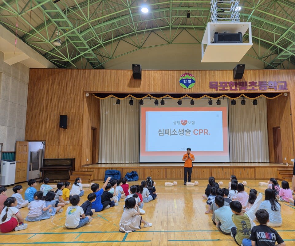 목포한빛초, 목포소방서와 함께 찾아가는 심폐소생술 교육 실시 - 교육 | 시민의 눈