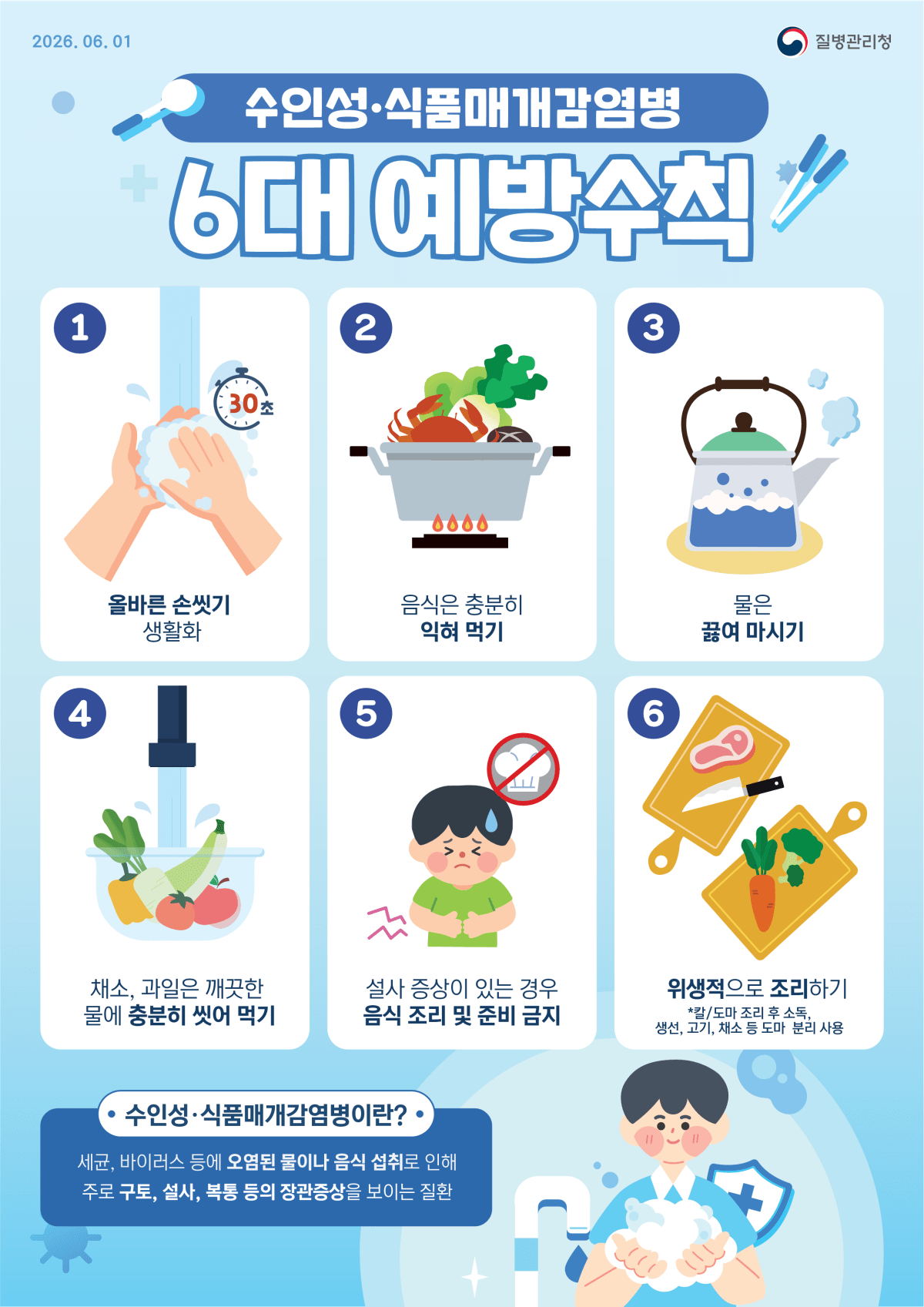 장마철 식중독 위험, 해남군이 전하는 '이것' 지켜주세요