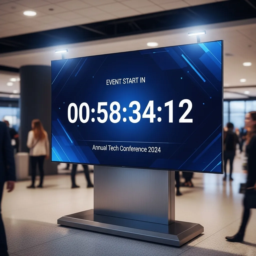 Countdown Timing via a Digital Signage System - Creative Ways to Use Digital Advertising Displays for Maximum Impact