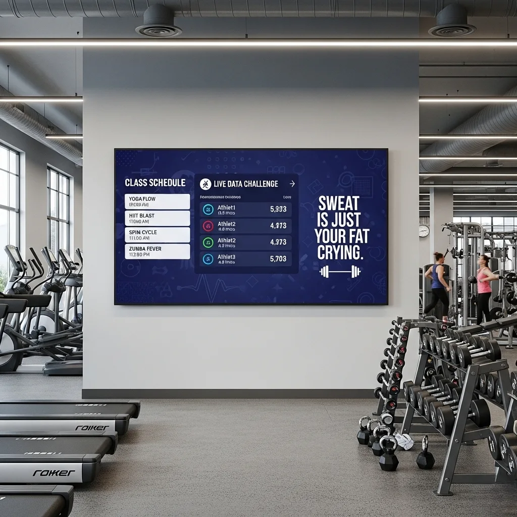 Digital Signage for Gyms - Top Ideas to Elevate Your Fitness Space