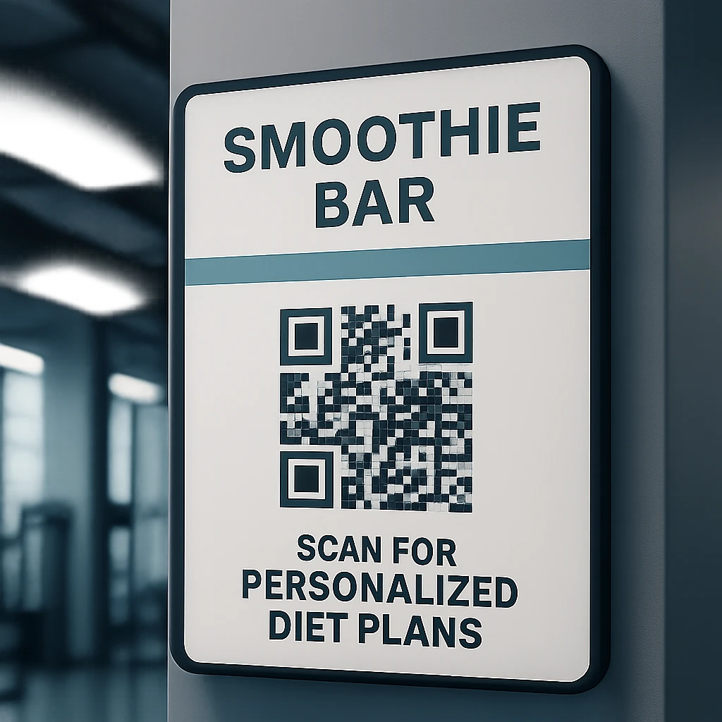 1. Offer Personalized Diet Plans Using QR-Integrated Signage - 10 Ways Fitness Center Signage Can Transform Your Gym Experience