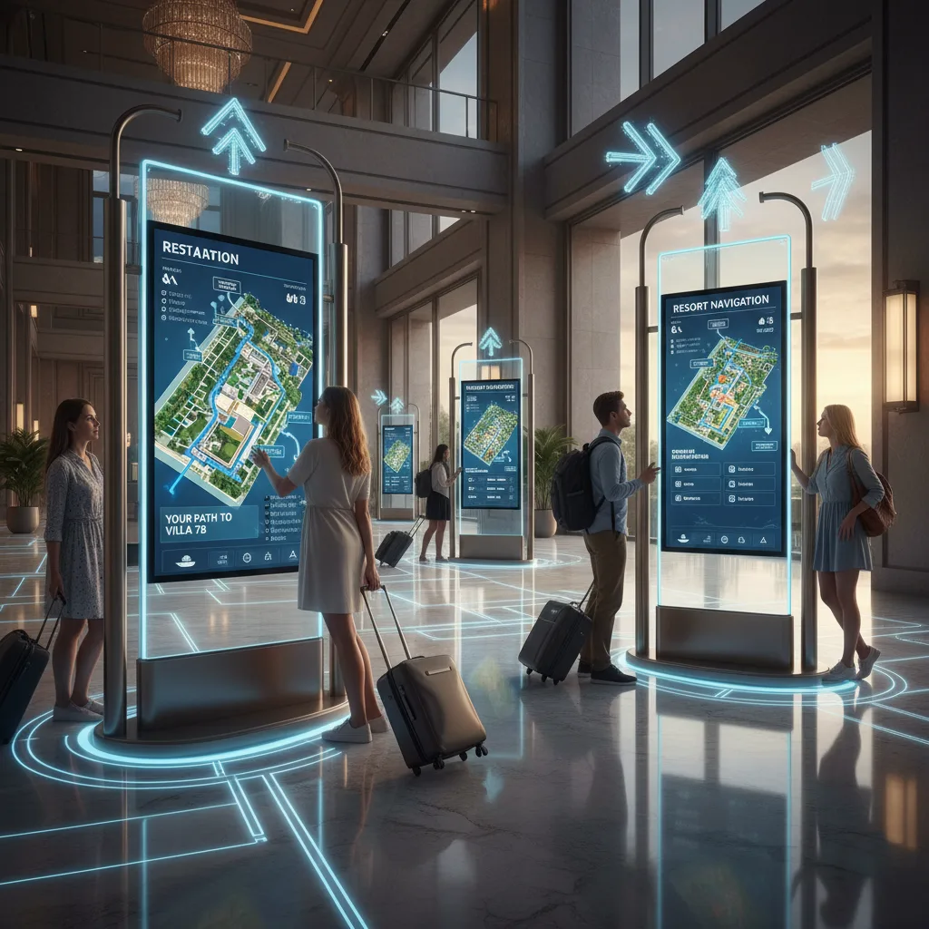 4. Improved Navigation and Wayfinding - How Digital Signage for Hotels Improves Guest Communication
