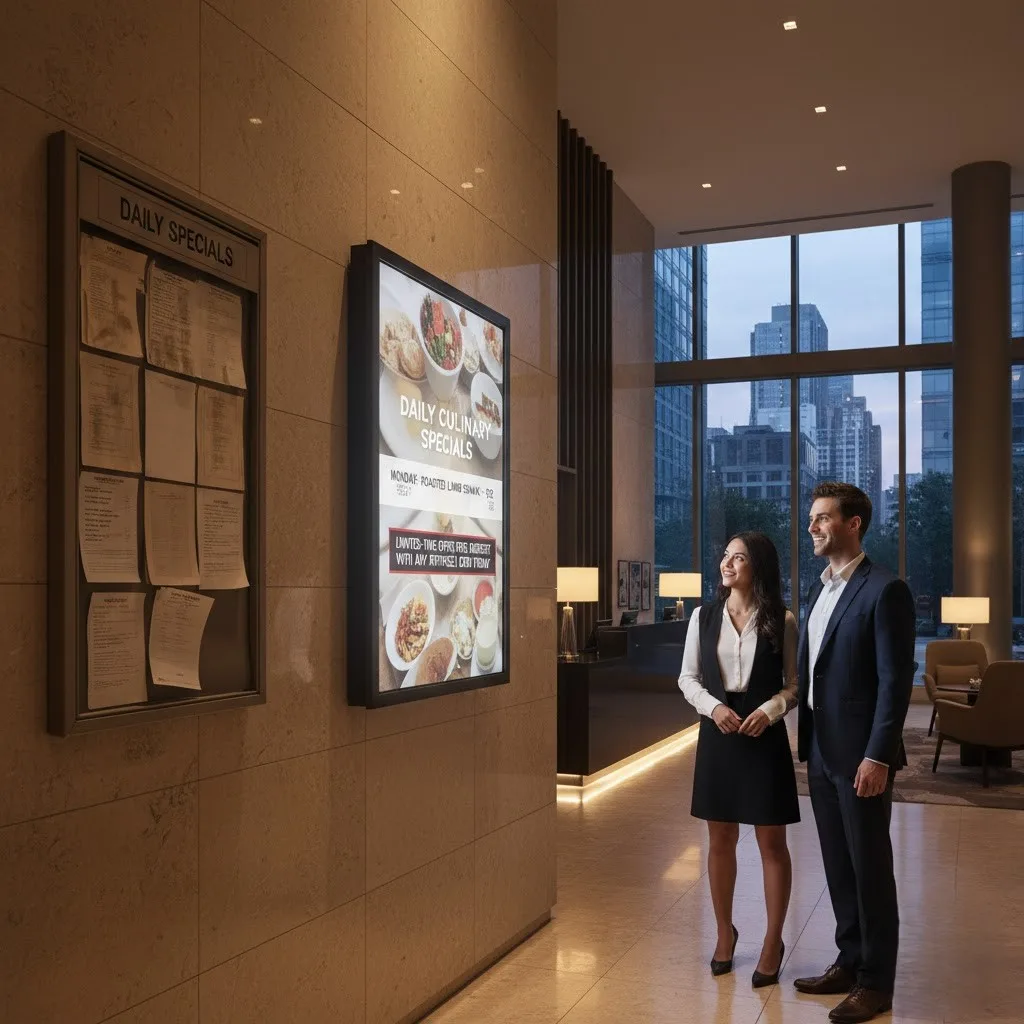 Real-Time Updates - Why Hotel Menu Boards Are Becoming a Must-Have for Luxury and Boutique Hotels