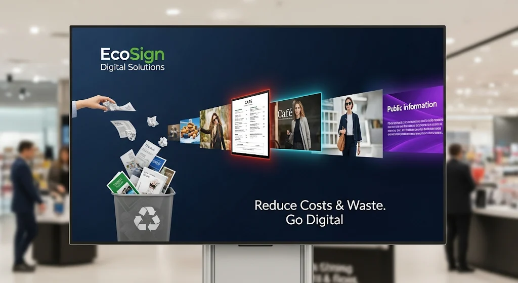 3. Reduces Cost and Saves Time - How Digital Signage Advertising Software Boosts Business Success