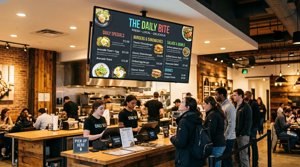 How does a Digital Advertising Display influence customer appetite and buying behaviour?