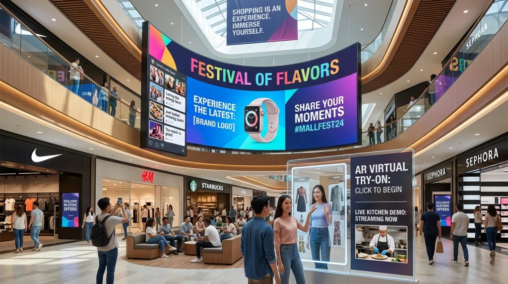 Experiential Branding is the Future - Mall Digital Signage: Creating Engaging Shopping Experiences