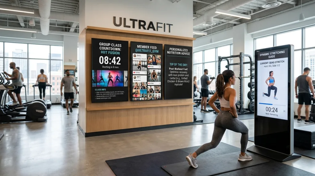 How automateB Helps Gyms Implement Smart Signage - Affordable Gym Signage Solutions for Small and Independent Gyms