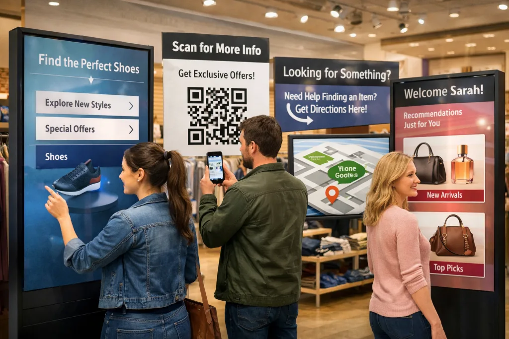 Higher Engagement and an appealing customer experience - Top Benefits of Using Digital Screens for Advertising in Retail and Public Spaces