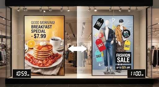 Dynamic Scheduling - Top 7 Features to Look for in Retail Store Digital Signage Software