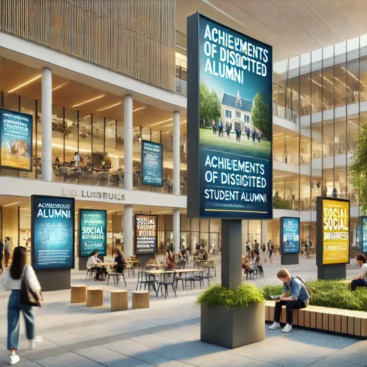 College Signage for Student Engagement